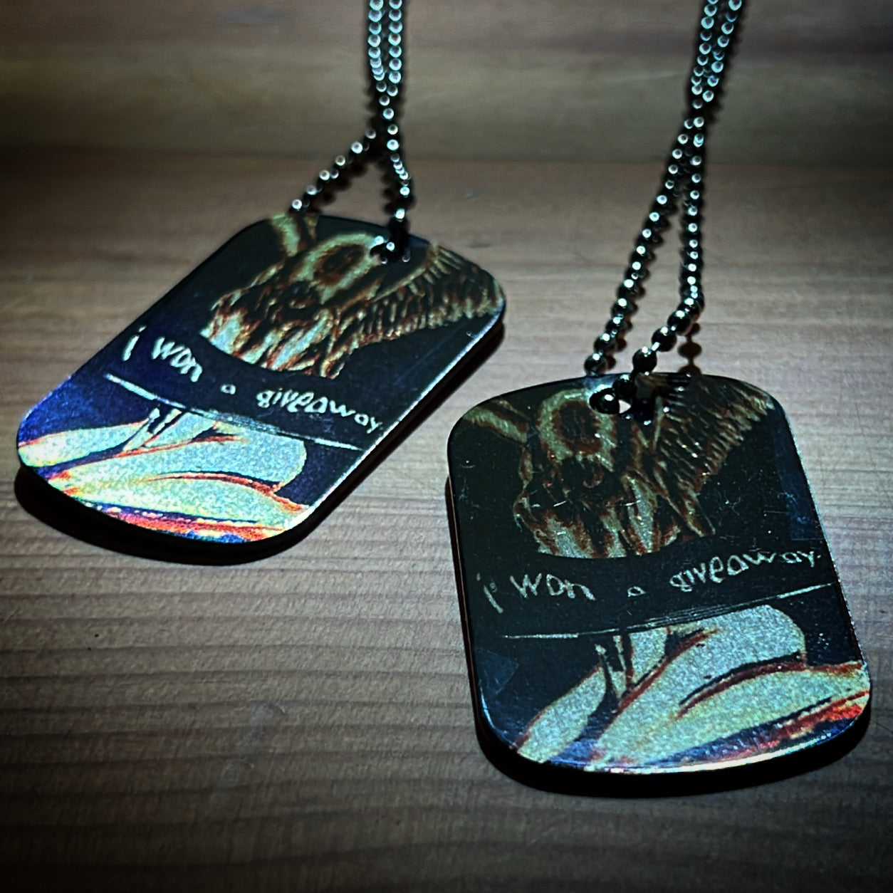 angelic dog tag pendant